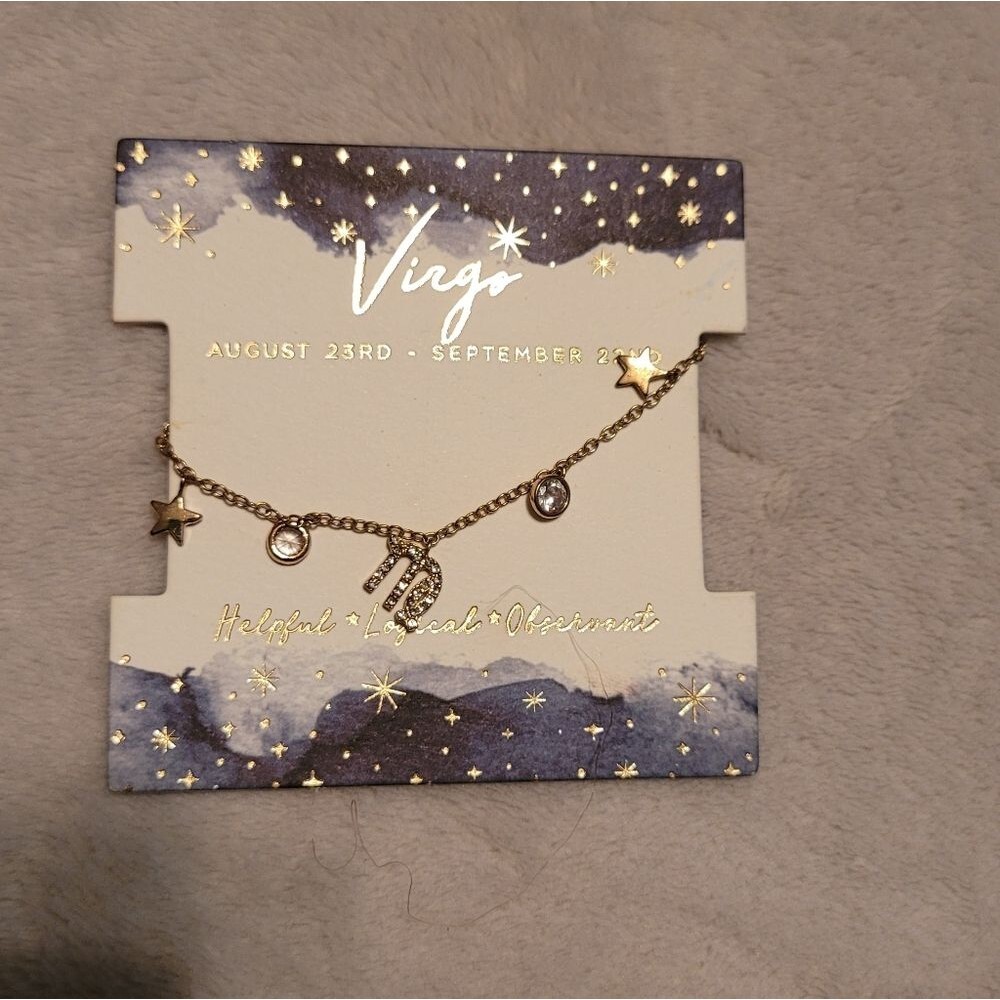 FRANCESCAβS Zodiac Celestial Virgo Bracelet Gold Tone New